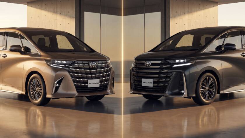 Toyota Vellfire vs Alphard difference — side-by-side comparison