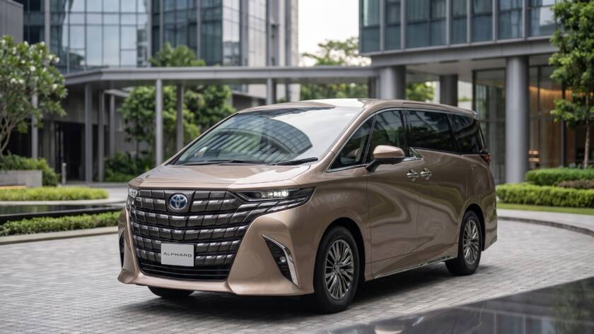 Alphard Hybrid Singapore review — front view at a glance