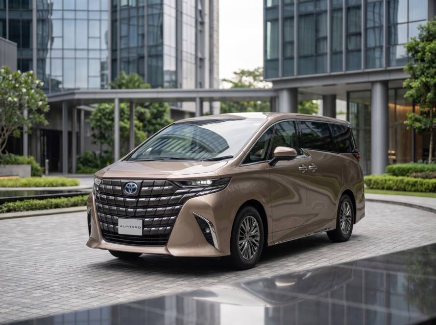 Alphard Hybrid Singapore review — front view at a glance