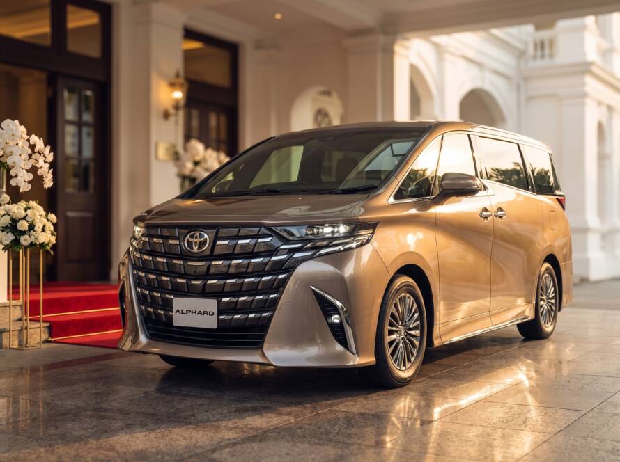 Alphard wedding car rental Singapore — wedding day favourite